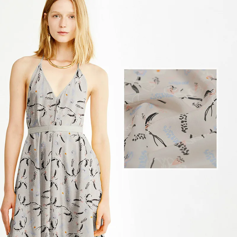 

50x140 см, 100% натуральный шелк тутового шелкопряда, Двойная Ткань Джо, 16 мм, летняя мягкая модная одежда, ткань для швейных рубашек