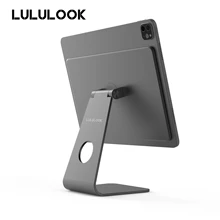 Lululook Tablet Desktop Stand For Apple iPad Pro 11/12.9 inch Stand Adjustable Magnetic Stand Aluminum Holder For Air 4th Gen
