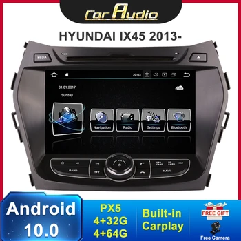 شراء8 “HD IPS مشغل أسطوانات للسيارة راديو 2 الدين أندرويد 10.0 سيارة مشغل وسائط متعددة لشركة هيونداي لتحديد المواقع IX45 2013 2014 2015 سيارة ستيريو Autoradio 8core