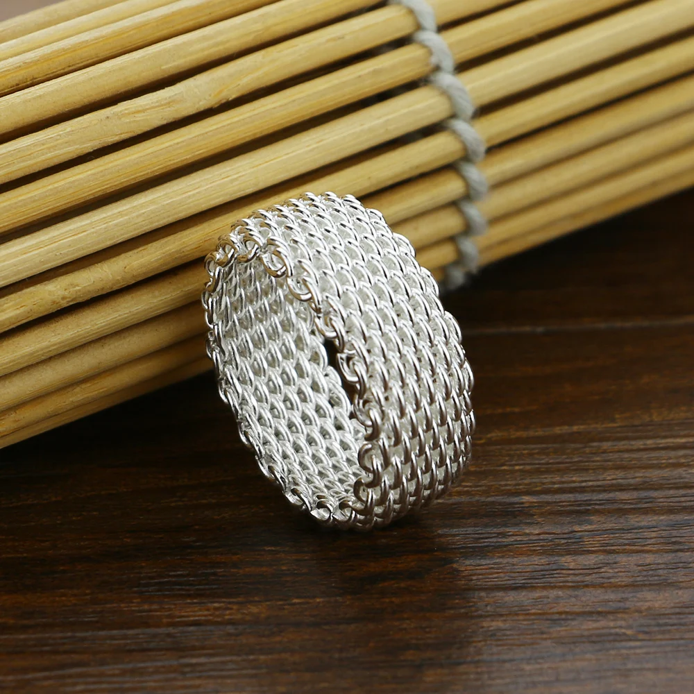 Женское кольцо из серебра 925 пробы с плетением|ring female|925 sterling silver ringring |