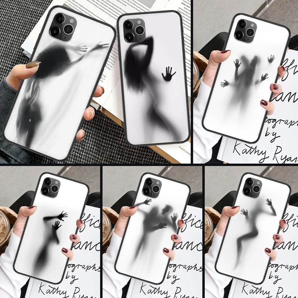 Чехол для телефона с сексуальными женскими силуэтами iphone 5 5S SE 2 6 6S 7 8 11 12 Mini Plus X XS XR