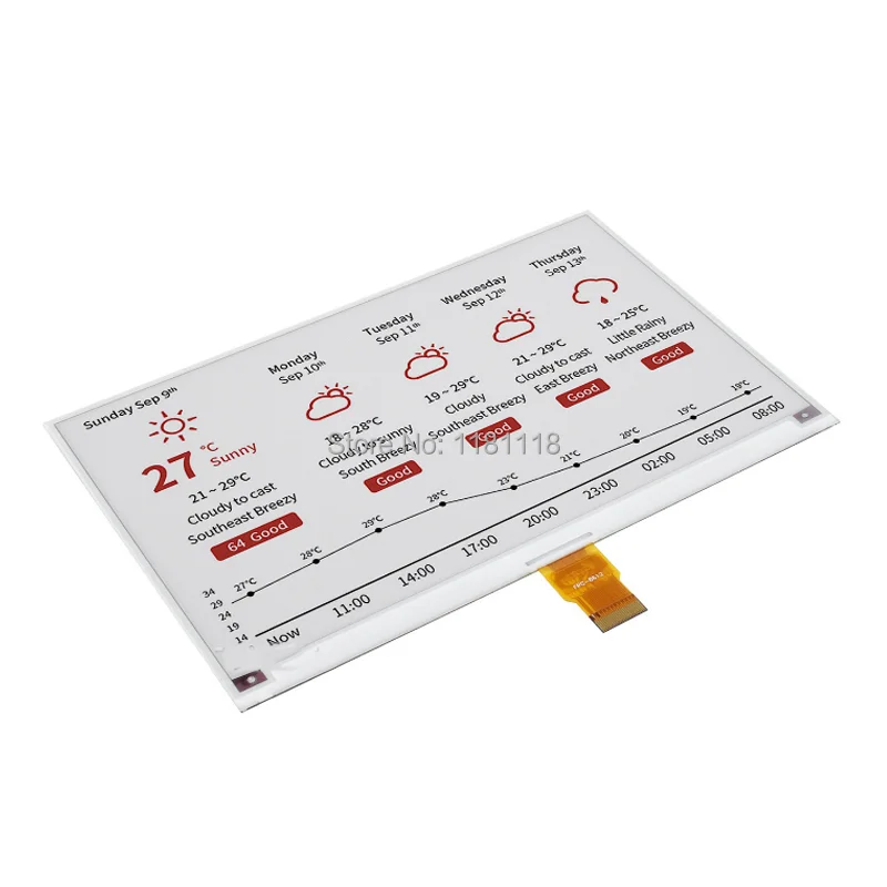 7.5 ġ E- (B) E-Ink  ÷, 800  480, //ȭƮ, SPI, PCB 