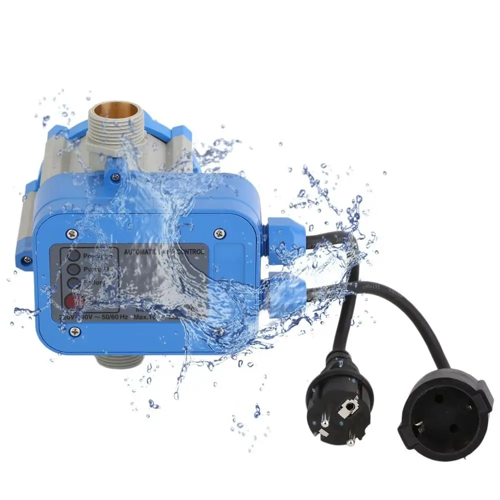 

2020 Electronic Water Pump Automatic Pressure Control Switch Water Pump Pressure Controller With EU Plug&Cables