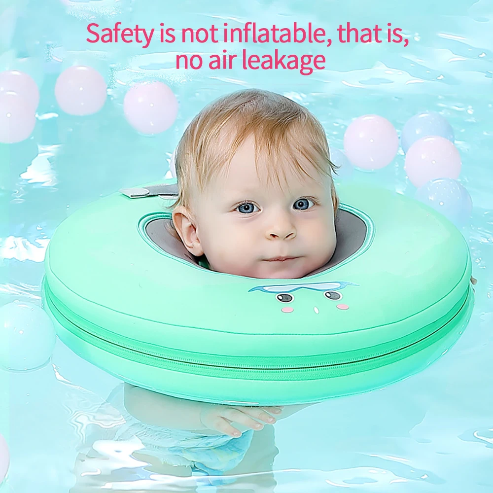 Mambobaby Non inflatable Baby Neck Swimming Ring Floating Swim Floats