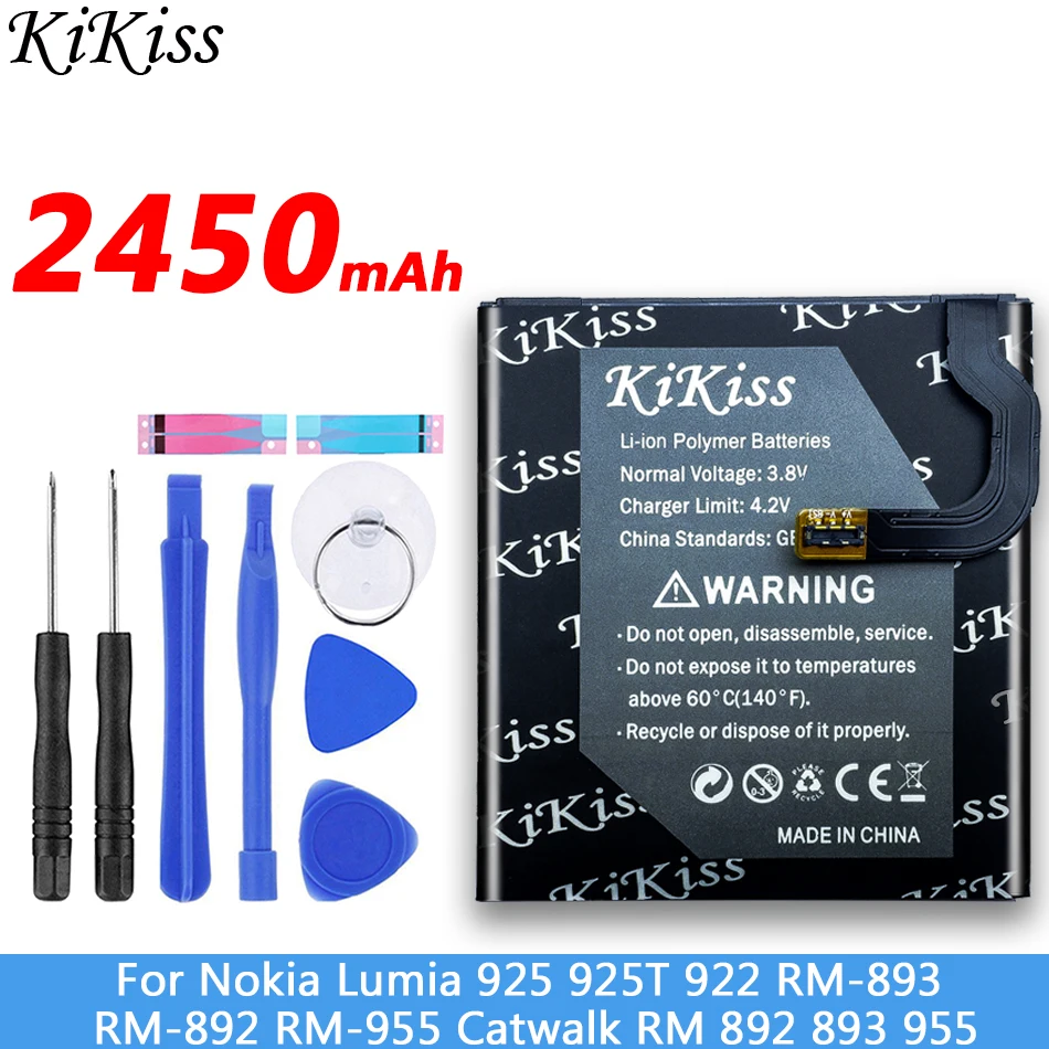 BL-4YW KiKiss BL-4YW BV-T4D BP-4GW Батарея для microsoft Nokia Lumia 950 925 922 920 940 1320 1520 акумуляторная батарея BV-4BW BV-4BWA - Цвет: BL-4YW