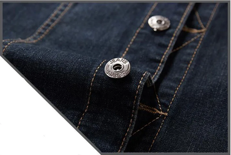 KIOVNO Fashion Men Casual Denim Vest Solid Color Loose Waistcoats For Male Sleeves Jeans Jackets Plus Size M-8XL  (12)