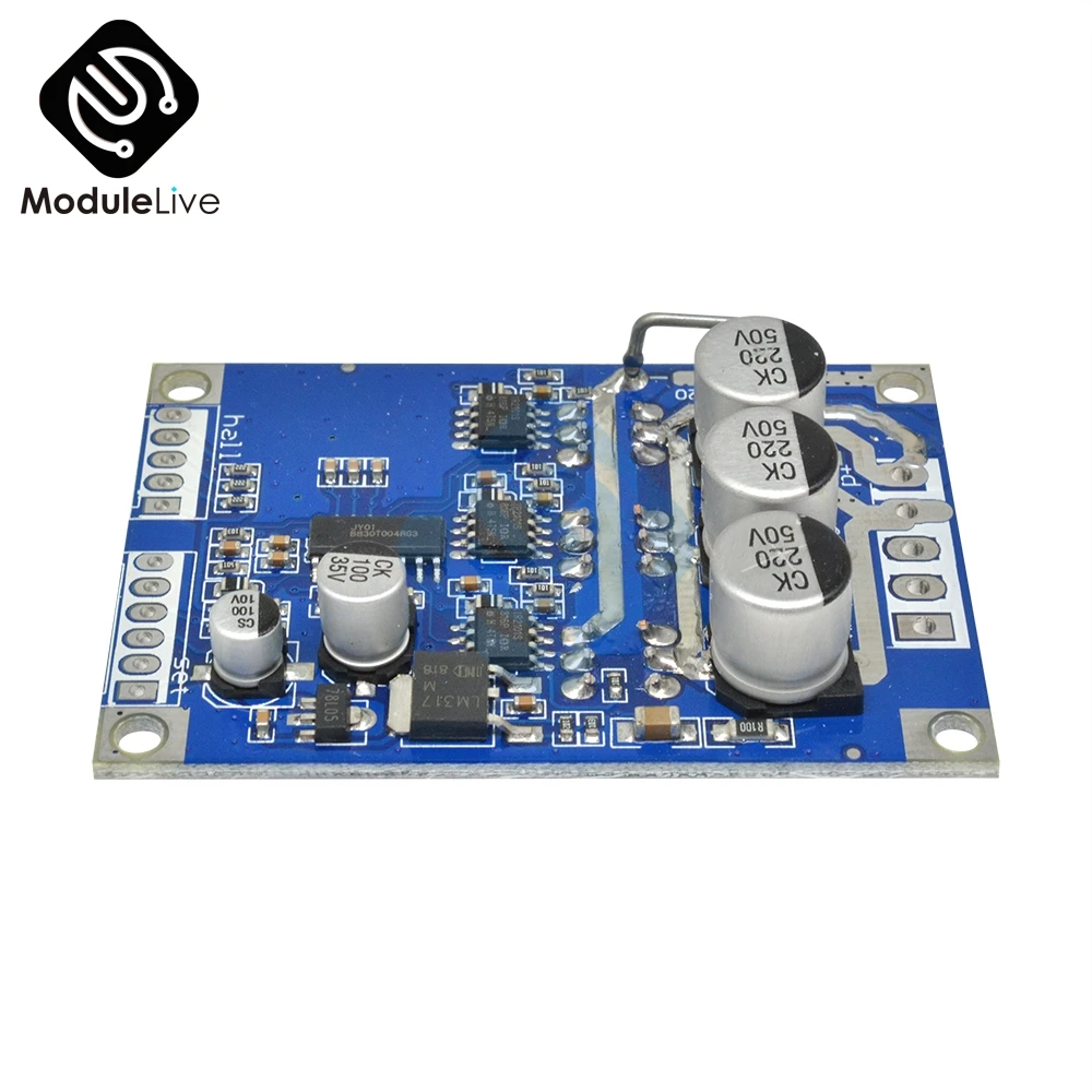 500 Вт AC/DC 12 V-36 V 15A регулятор бесщеточного двигателя с Холла мотор сбалансированный автомобиль драйвер платы инструменты