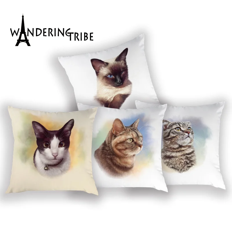 Чехлы для подушек Boston Terrier чехлы с рисунками из мультфильмов чехол кошек и собак