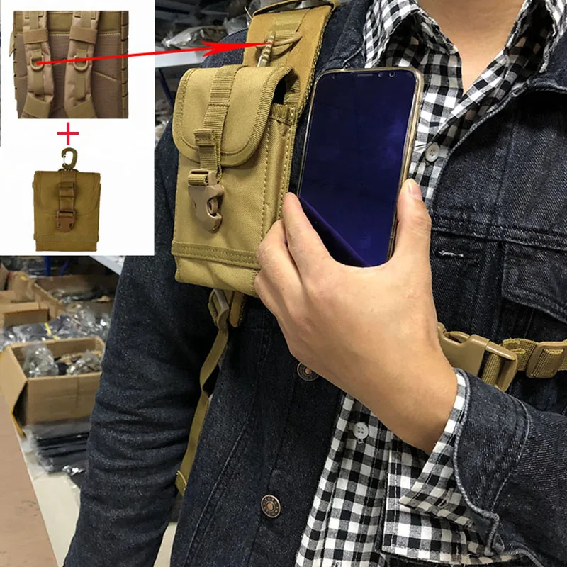 Тактический штурмовой рюкзак военный слинг пакет армейская система Molle водонепроницаемый рюкзак для наружного туризма кемпинга охоты рюкзак