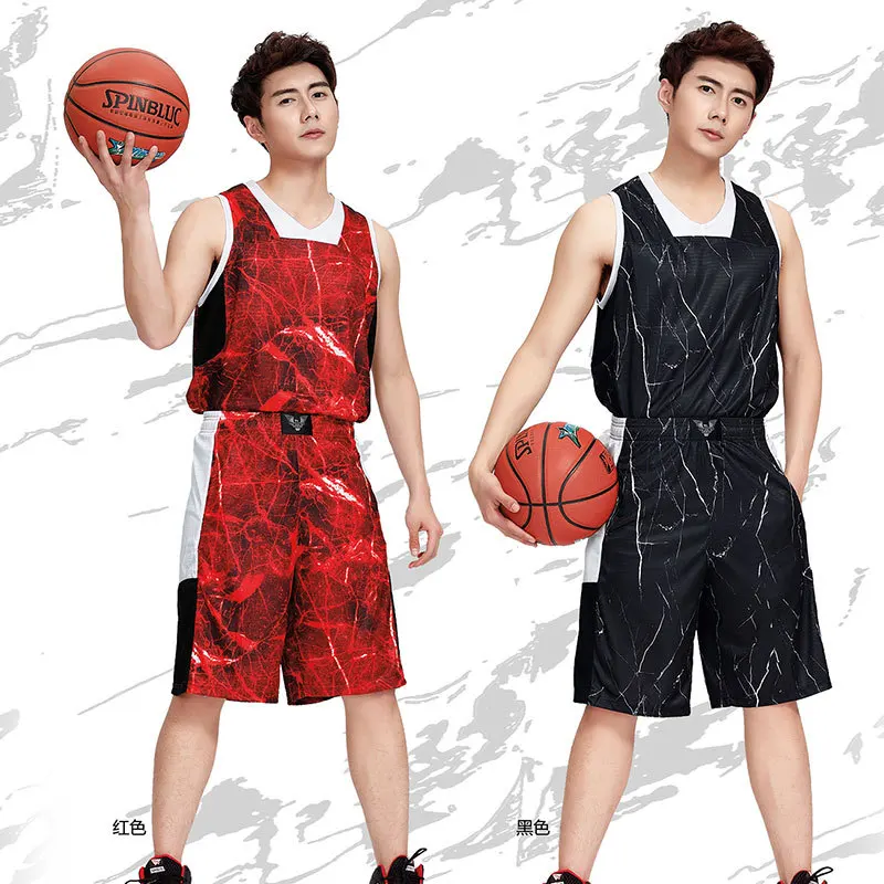 DIY Customized Men Basketball Set Uniforms kits Big Size Sweat absorption Jerseys Sports Suits Training for students | Спорт и