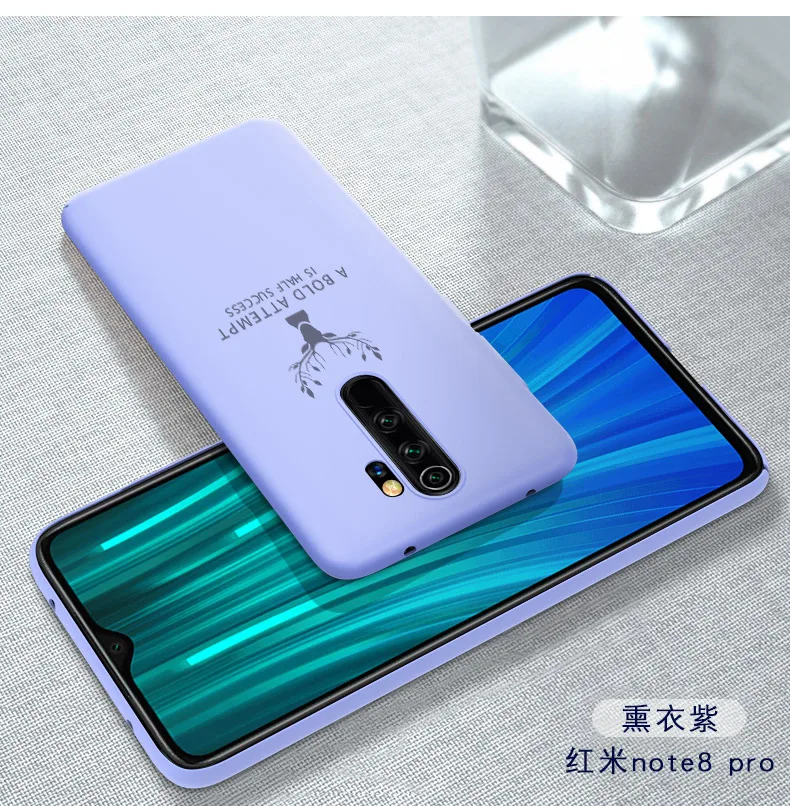100 шт./лот, роскошный ПК Жесткий Чехол для Xiaomi Redmi Note 8 Note 8 Pro