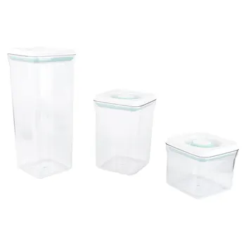 

3Pcs Food Storage Container Sealed Storage Jar Kitchen Storage Tank Grain Storage Can Plastic Storage Boxes for Kitchen