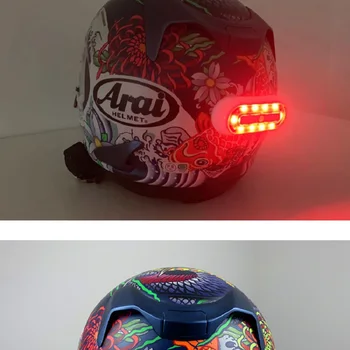 

waterproof rechargeable battery adhesive tape small LED lights for ride the bike for helmet Motorcycle led light