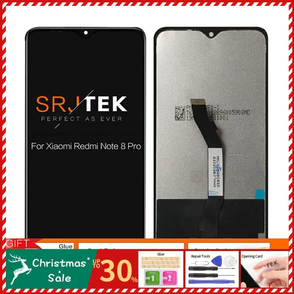 Дисплей для Xiaomi Redmi Note 8 Pro ЖК-экран дигитайзер сенсорная Замена для Redmi Note8 Pro глобальная версия Lcd