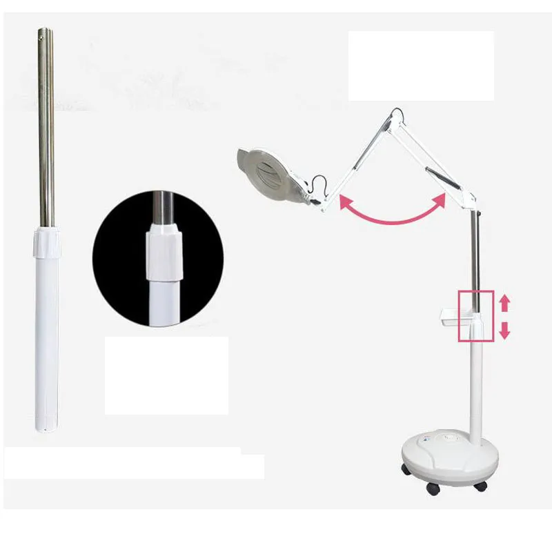  LED Magnifier Shadowless Cold Light Magnifier Floor Lamp Magnifier Facial Light Beauty Salon Nail T - 4000328284498