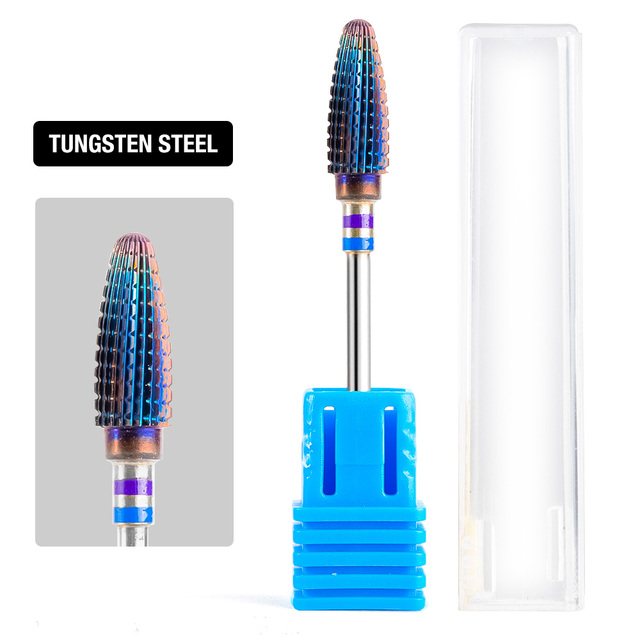 Dmoley Tungsten Carbide Nail Drill Bit Milling Cutter For Manicure Pedicure Nail Files Buffer Nail Art Equipment Accessory Tools