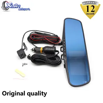 

XUAN 4.3'' HD Dual Lens Car DVR Dash Cam Front Rear Mirror Camera Video Recorder dashcam auto voiture registrator adas blackbox