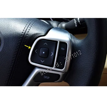 

For Toyota Highlander 2018 2019 2020 Car Stick Cover ABS Chrome Steering Wheel Inner Kit Switch Trim Lamp Frame Panel 2pcs