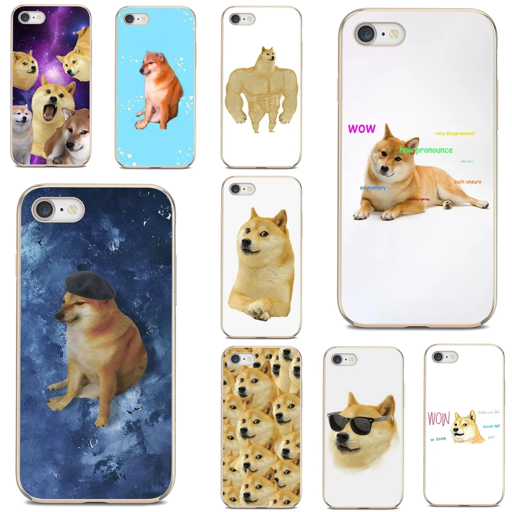 Doge-Meme-Kabosu силиконовый чехол для Samsung Galaxy Note 3 4 5 8 9 S3 S4 S5 Mini S6 S7 Edge S8 S9 S10 Plus | Мобильные