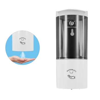 

Wall-mounted Automatic Soap Dispenser 500ml Spray Type Touchless Soap Dispensers with IR Sensor Rinse-free Sanitizer for Home