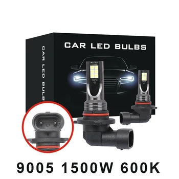 

Shockproof LED Headlight Built-in 1500W Super Bright Lamp Bulbs Replacement 2Pcs