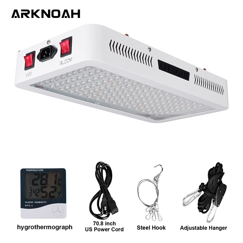 AK-GL-1500W VEGBM ARKNOAH светодиодный светильник 1500 Вт полный спектр двойной чип для комнатных палаток теплиц гидропоники растений лампы для роста - Испускаемый цвет: AK-GL-1500W VEGBM