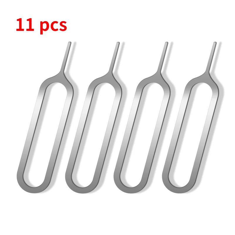 11pcs Mobile Phone Sim Card Card Taking Needle Is Suitable for IPhone Xiaomi Samsung Card Picker Sturdy Stainless Steel Material sim card picker commonly used mobile phone picking picking card device universal pin pin sim u8t6