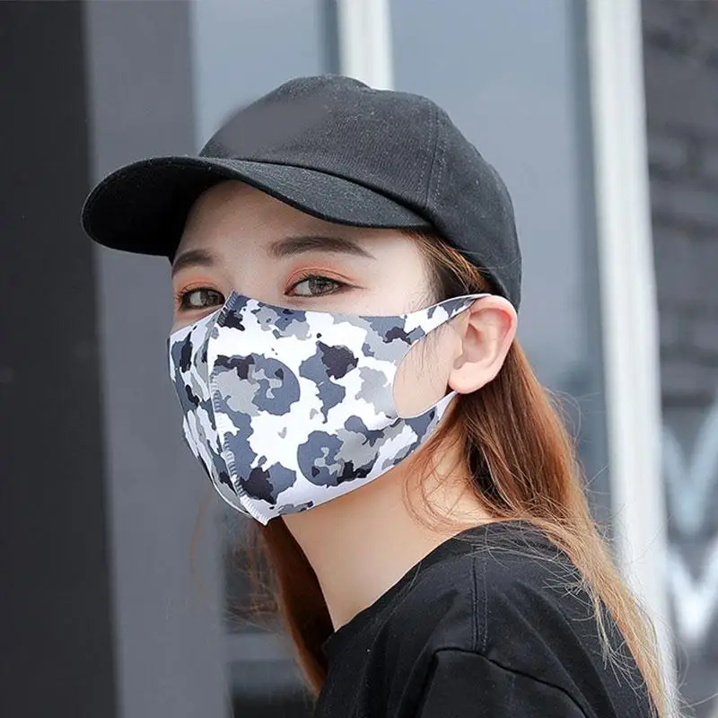 Foldable Mouth Mask Summer Sunscreen Face Mouth Mask Windproof Summer Mouth-Muffle sports Reusable Cotton Mouth Masks