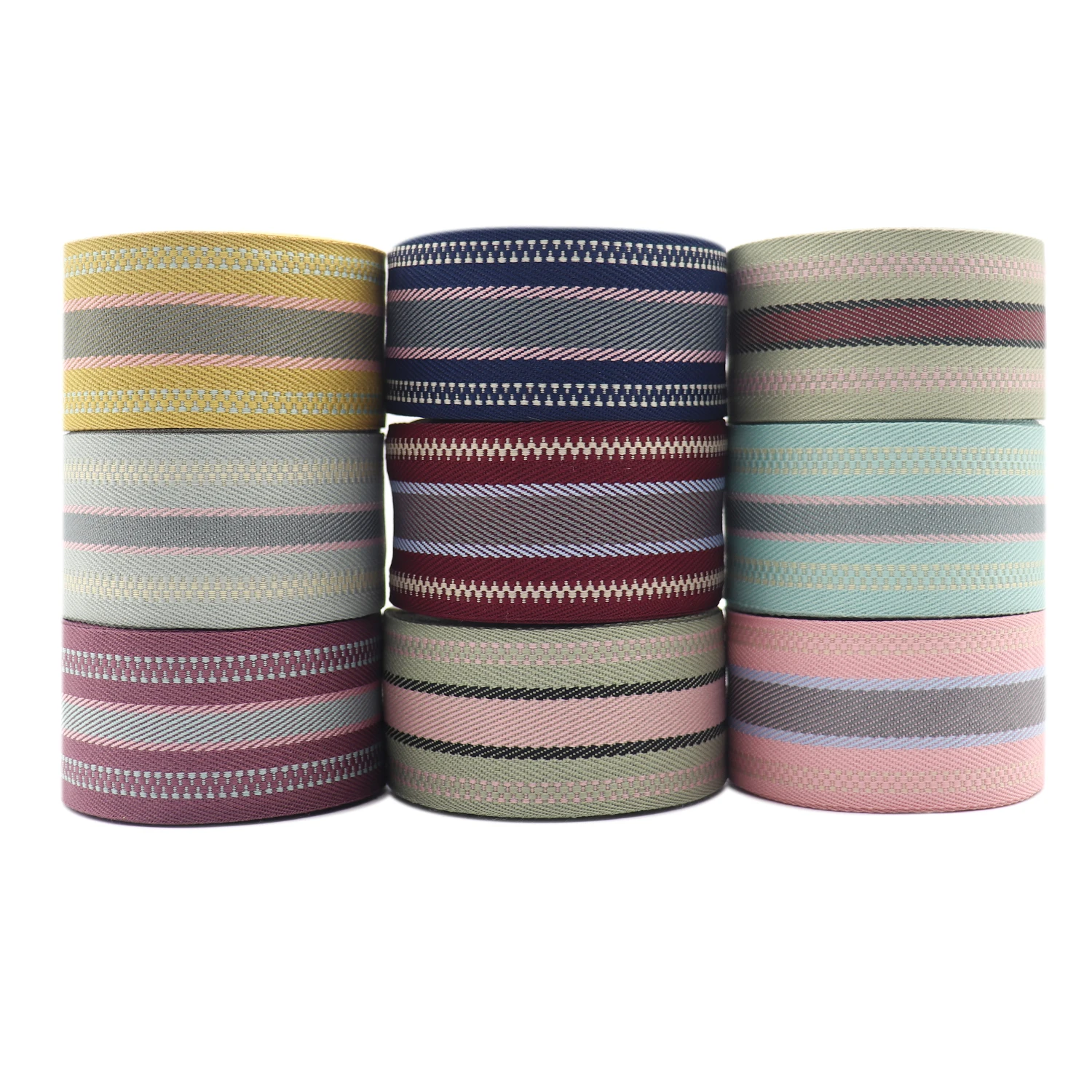 10 Yards 16MM/25MM/38MM Striped Color Collision Ribbon for Hair Bows DIY Crafts Handmade Accessories M19081903