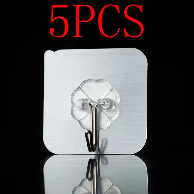 2/5/10Pcs Hook  For Home Kitchen Bathroom Convenience Locksmith On The Wall Towel Hook Hanger Multi-Purpose Hooks Housekeeper 5pcs gray