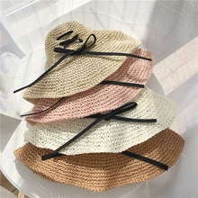 Летняя модная соломенная шляпа, Женская Складная пляжная шляпа с большими широкими полями, Солнцезащитная шляпа от солнца с защитой от ультрафиолета, Панама, Bone Chapeu Feminino