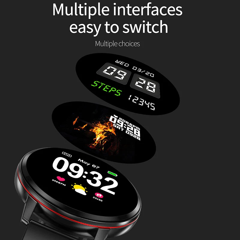 Smart Watch S01 Smart Watch 2019 Waterproof with Heart Rate for Man Smart Blood Oxygen Bracelet