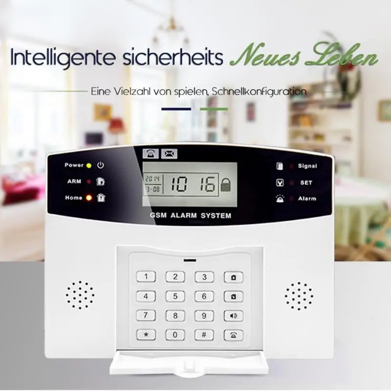 Wireless Home Security GSM Network Alarm System Motion Detector Intercom Remote Control Autodial Siren Sensor Kit Sensor Burglar
