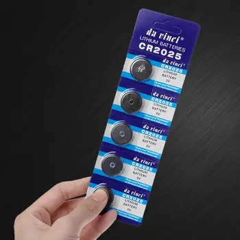 

5PCS 5PCS Lithium Battery CR2025 3V Cell Coin Batteries DL2025 BR2025 KCR2025 CR 2025 Car Key Button Watch Computer Electronic