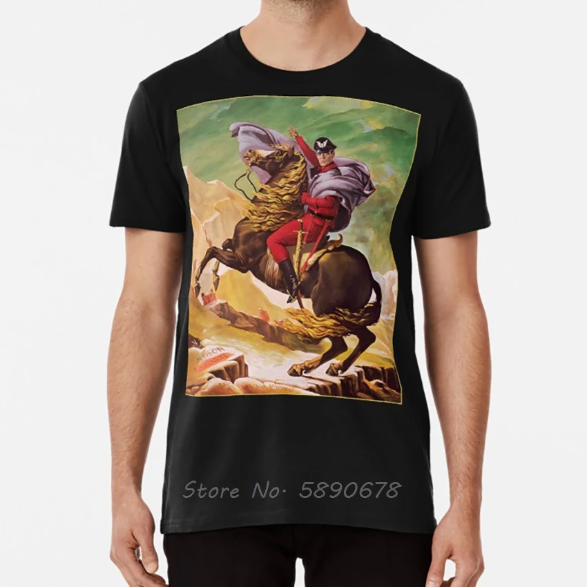 Bison Bonaparte T Shirt Napoleon Horse Megalomaniac Raul Julia Dictator Movie Tshirt Men Cotton Tees Top Harajuku | Мужская одежда
