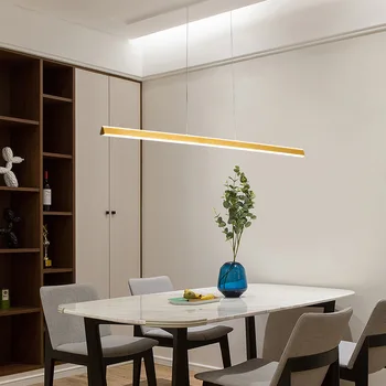 

New Minimalist Chandelier Nordic Modern and Simple Restaurant Table Lamp Study Office LED Lighting Living Room Hanging Lamp