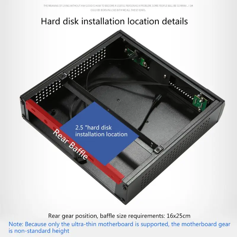 QX01 ̴ ITX ǻ ̽ Ŭ Usb2.0 2.5 ġ Hdd SSD ӿ PC ũž , 12V 8A/5A   ġ 