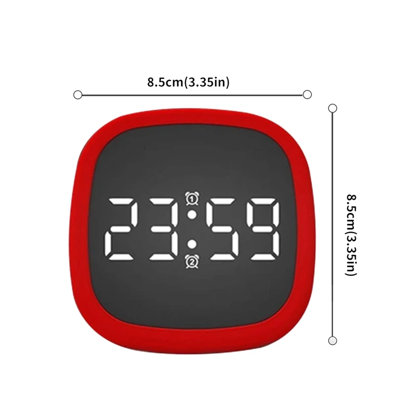 Будильник силиконовый пресс консоль часы с регулируемой яркостью календарь Голосовое управление подарки для детей