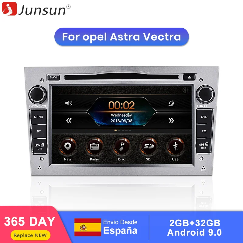 Junsun 2 din Автомобильный Радио dvd плеер для opel Astra Vectra Corsa Antara Vivaro Zafira Meriva Android 9 0 gps 4 + 64