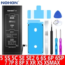 Аккумулятор NOHON для iPhone 6S 7 6 8 Plus iPhone X SE 5 5S 5C XR XS MAX Аккумулятор NOHON для iPhone 6S 7 6 8 Plus iPhone X SE 5 5S 5C XR XS MAX
