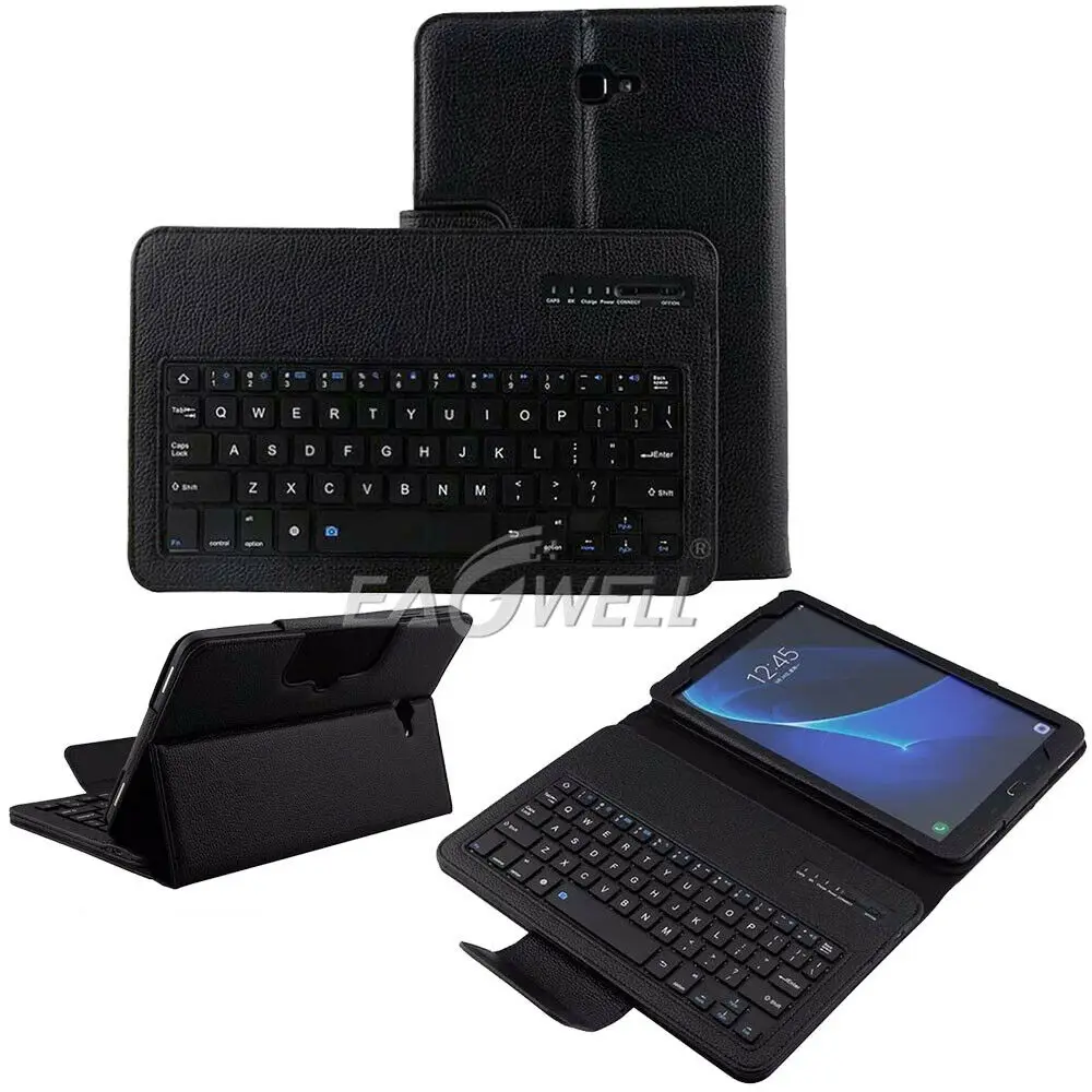 Чехол-подставка из искусственной кожи для samsung Galaxy Tab A A6 10," SM-T585 T580N чехол Беспроводная Bluetooth клавиатура чехол для планшета