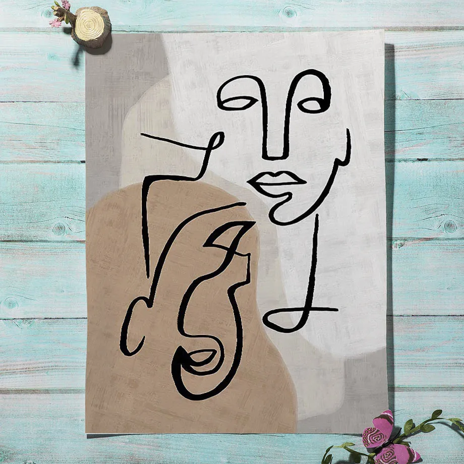 Abstract Color Block Woman Beige Stained Wall Art Canvas Painting Nordic Posters And Prints Wall Pictures For Living Room Decor Abstract Color Block Woman Beige Stained Wall Art Canvas Painting Nordic Posters And Prints Wall Pictures For Living Room Decor