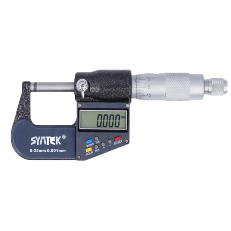 

0.001mm Electronic Outside Micrometer 0-25mm Digital Micrometer Meter Micrometer Caliper Gauge Carbide Tip Measure Part Tools