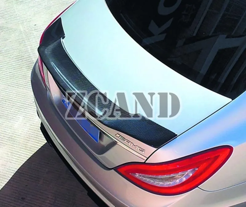 Углеродное волокно RENN стиль спойлер на задний багажник, крыло для MERCEDES BENZ W218 C218 4 двери Cls300 Cls350 Cls500 Cls63 2011UP