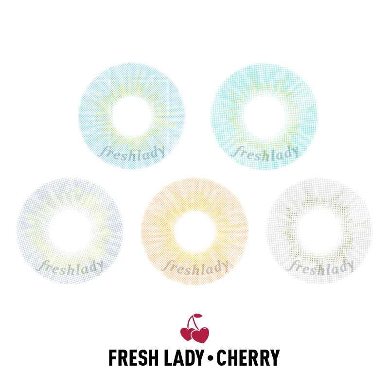 

Cherry Big Eye Makeup Contact lens Soft Color Contact Lenses 1 Pair=2PCS Colored Eye Lenses