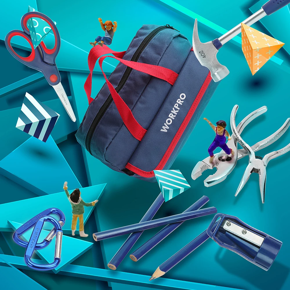 £15.68 Workpro 23pc Tool Set Kids Tool Set Children Gift