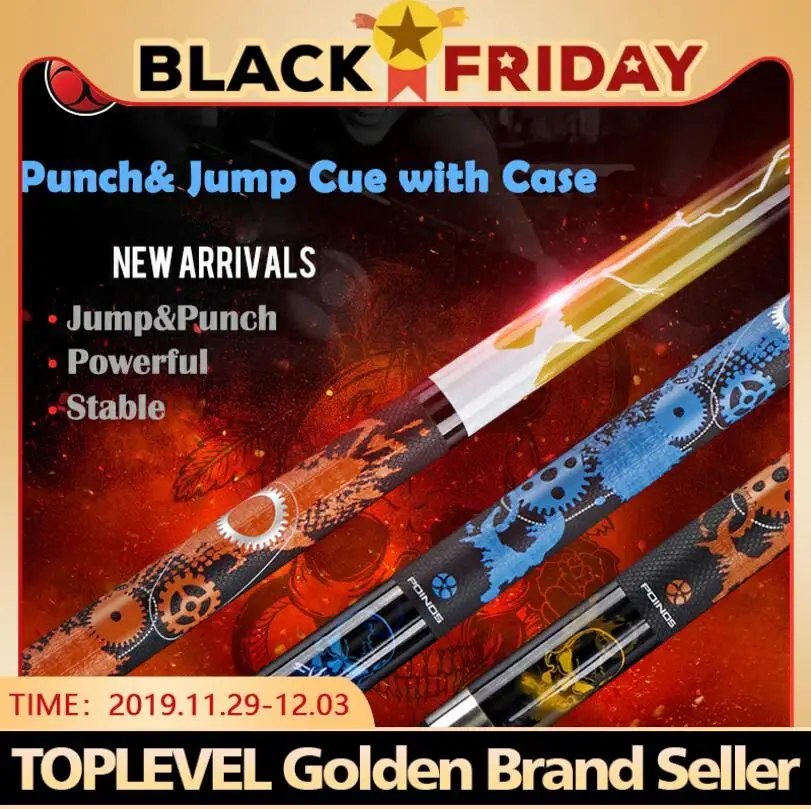 

New POINOS Punch&Jump Cue with Case Break Stick 14mm 147cm Canadian Maple 5A+ Wood Billiard Jump Cue Punch Stick Break Kit 2019