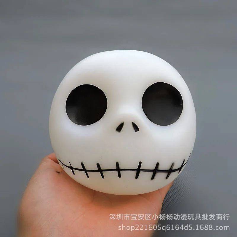 Мультфильм Кошмар перед Рождеством Джек Скеллингтон череп копилка ПВХ Модель