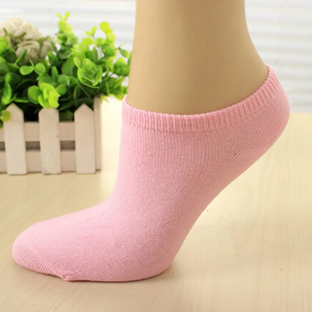 1Pairs Womens Girls Comfortable Cotton Candy Color Sweet Various Vibrant Sock Slippers Funny Short Soft Ankle Socks 
