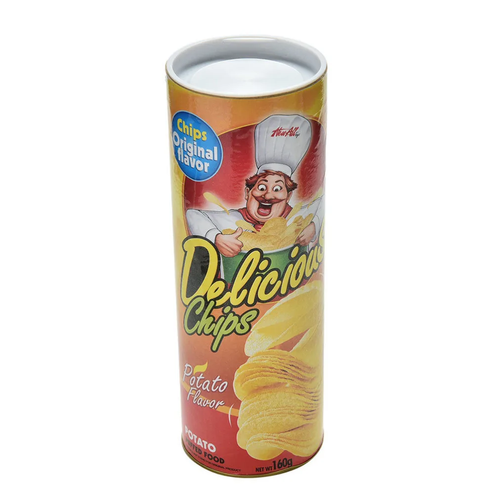 Funny Potato Chip Can Jump Spring Snake Toy Gift Jokes Prank Trick Fun Joke R/_yk